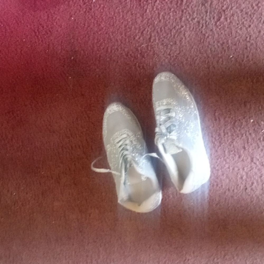Silver sneakers